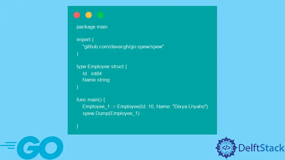 How to Print Struct Variables in Console in Go