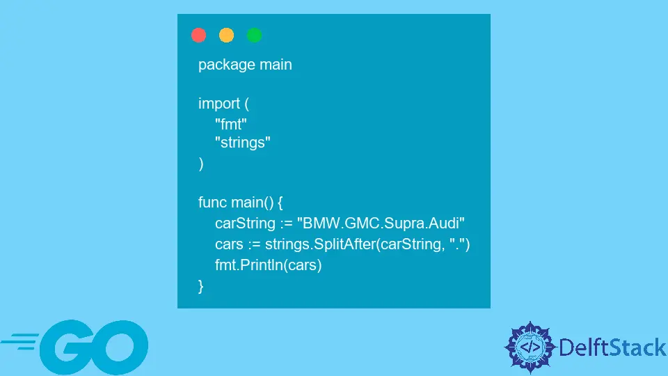 How to Split a String With Delimiters in Go