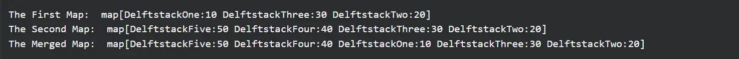 Merge Two Maps in Golang Using Copy()
