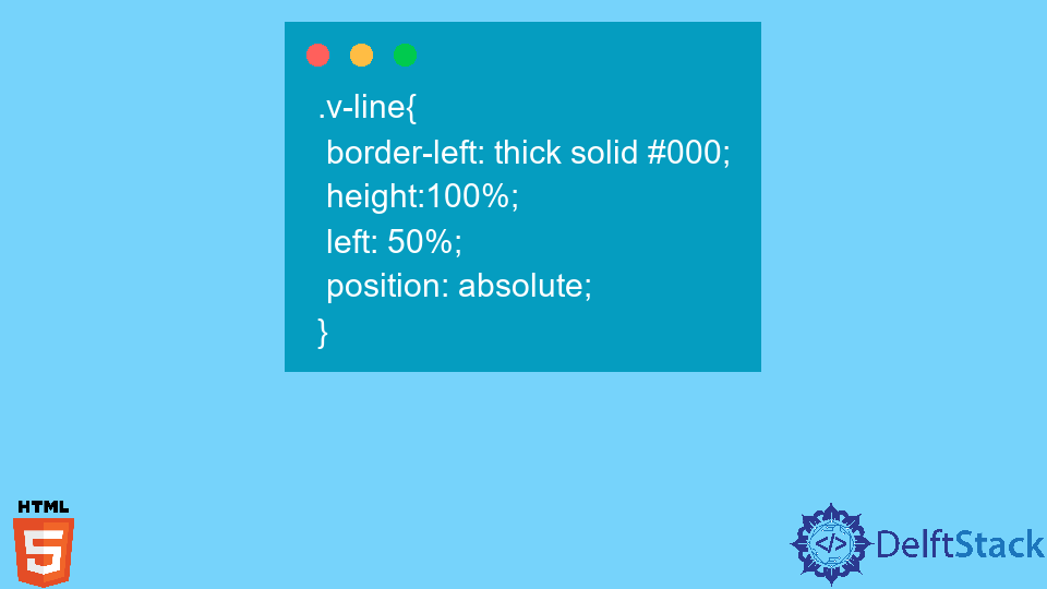 Create Vertical Line in HTML