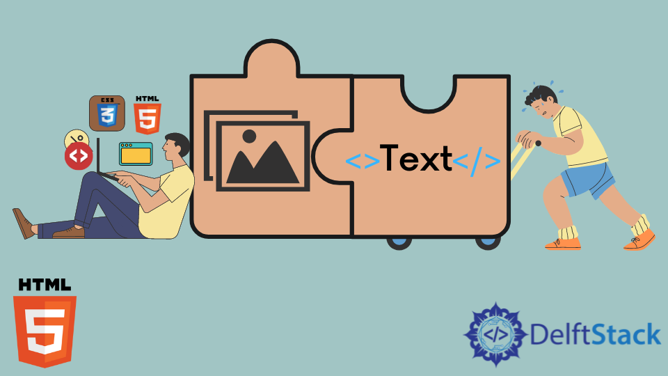 Colocar texto junto a la imagen en HTML | Delft Stack