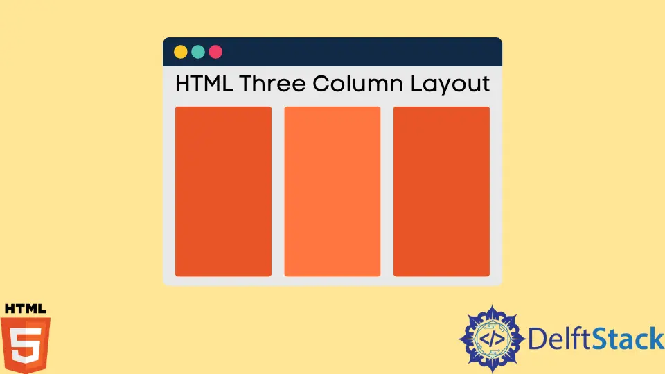 Diseño HTML de tres columnas