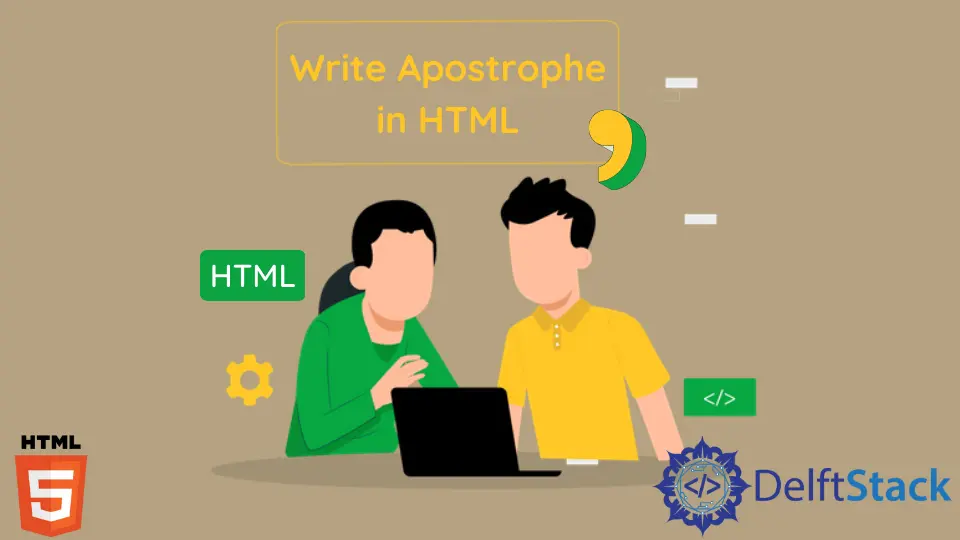 Apostrophe in HTML schreiben