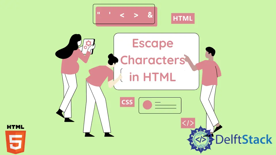 Caractères d'échappement en HTML