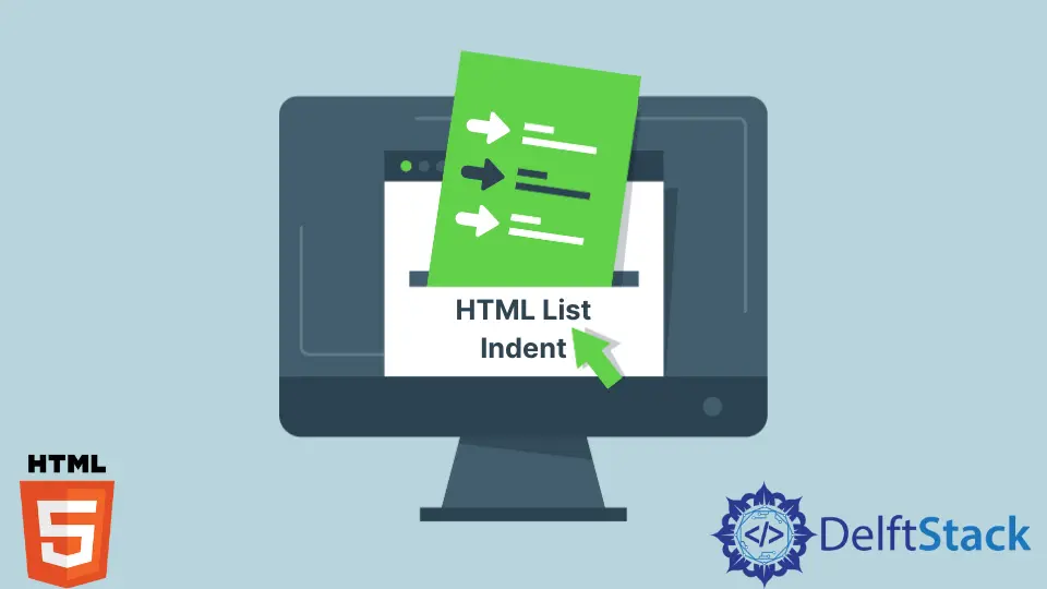 HTML リストのインデント