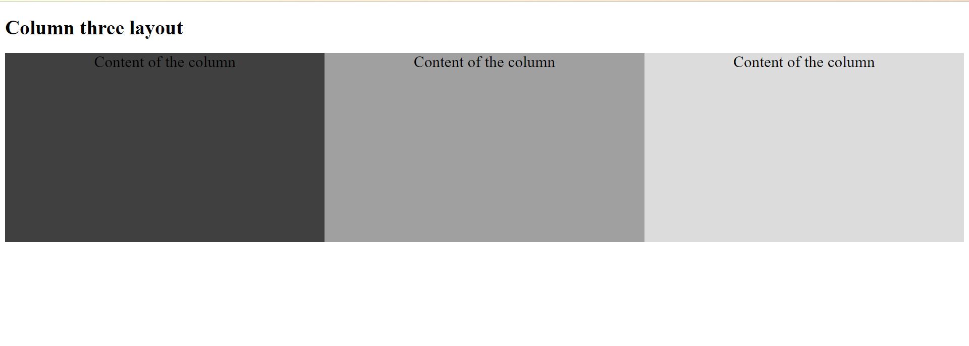 HTML Three Column Layout | Delft Stack