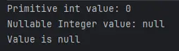 Integer Class Null