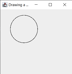 Java draw a circle using drawRoundRect