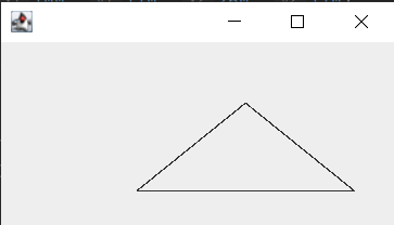 Draw a triangle in Java - drawline
