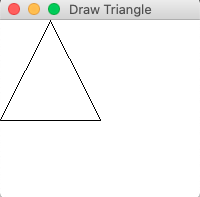 Draw a triangle in Java - moveTo
