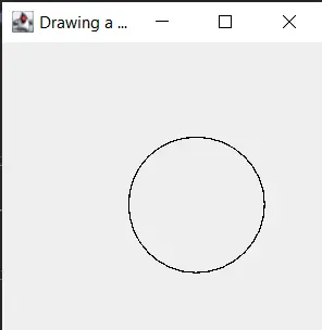 Java dibuja un círculo usando shape y draw