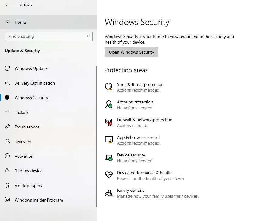 Windows Security