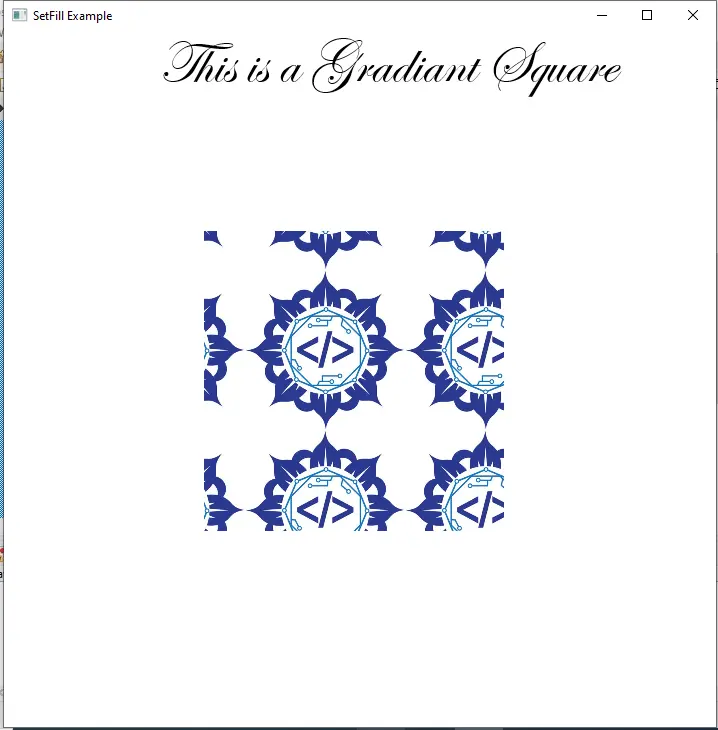 JavaFX SetFill Gradient