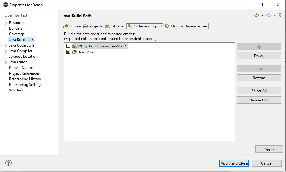 Java Build Path