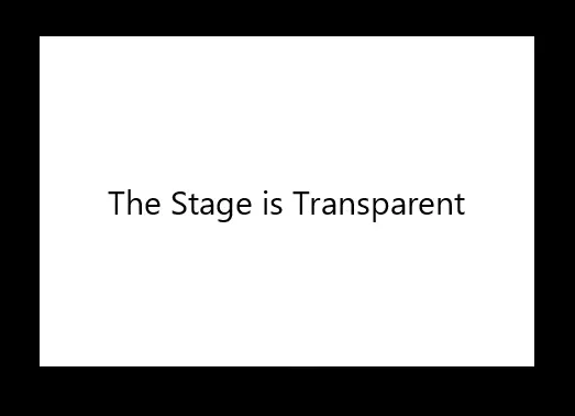 Transparent Background stage transparent