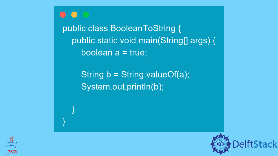 Boolean to String in Java
