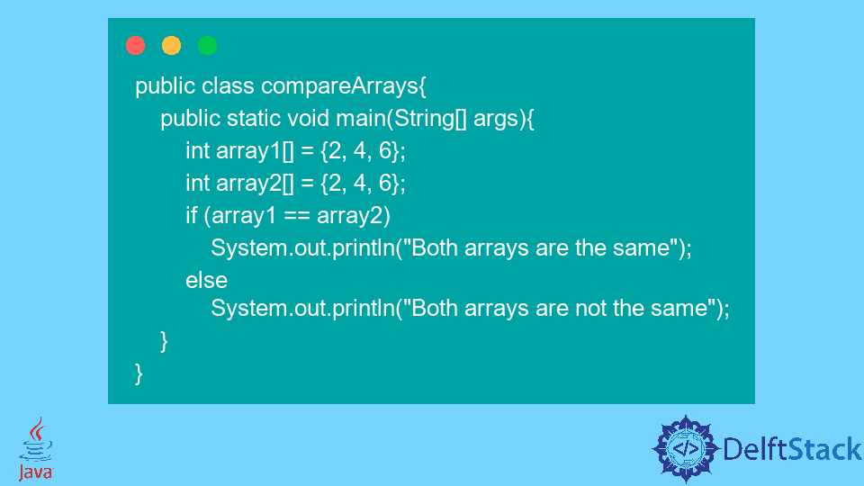 Compare Arrays in Java