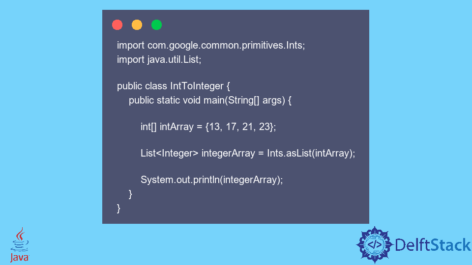 Convert Int Array to Arraylist in Java