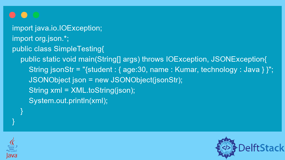 Conversão de JSON para XML em Java
