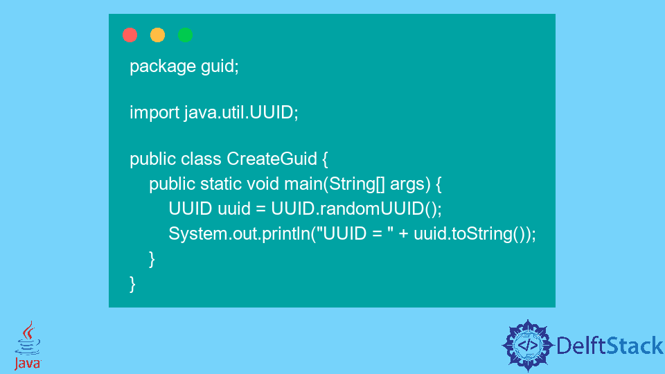 Create GUID in Java