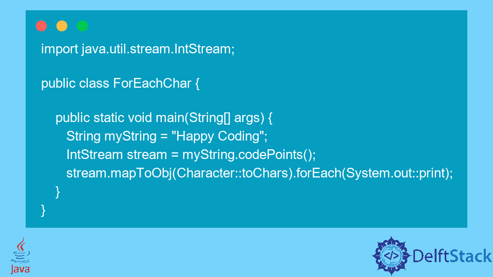 Iterate Over Characters of String in Java