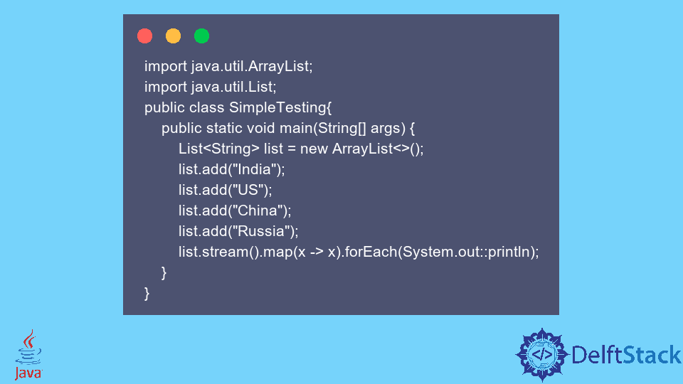 Iterate Through List in Java