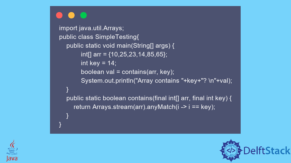 Verificar se um Array Contém Int em Java