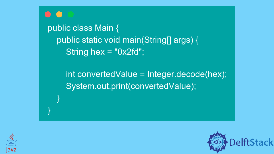 Java Convert Hex String to Int