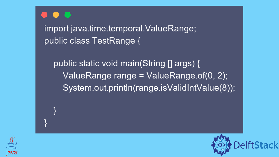 Create a Range in Java