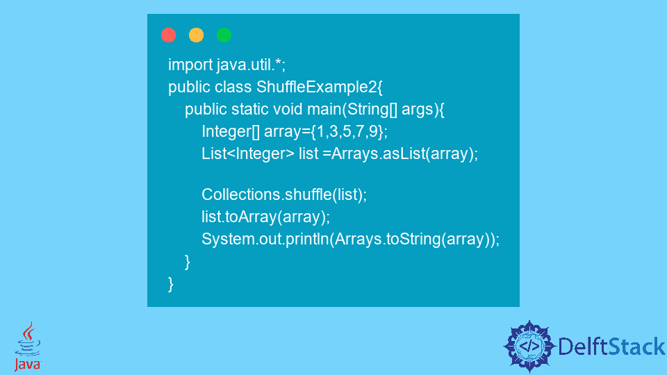 Array Shuffle em Java