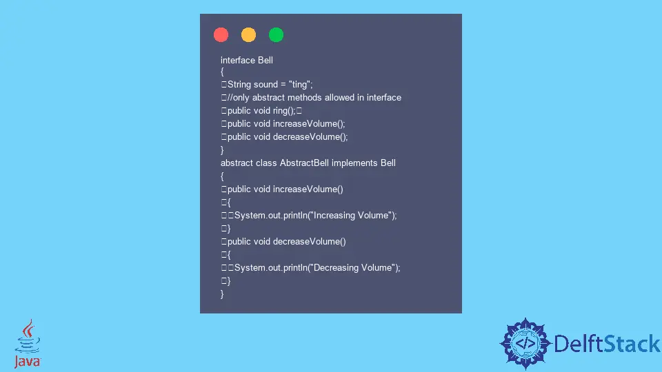 Diferença entre uma interface e uma classe abstrata em Java