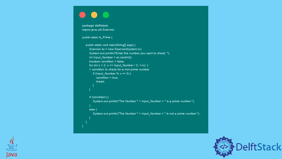 How to Check if a Number Is Prime in Java