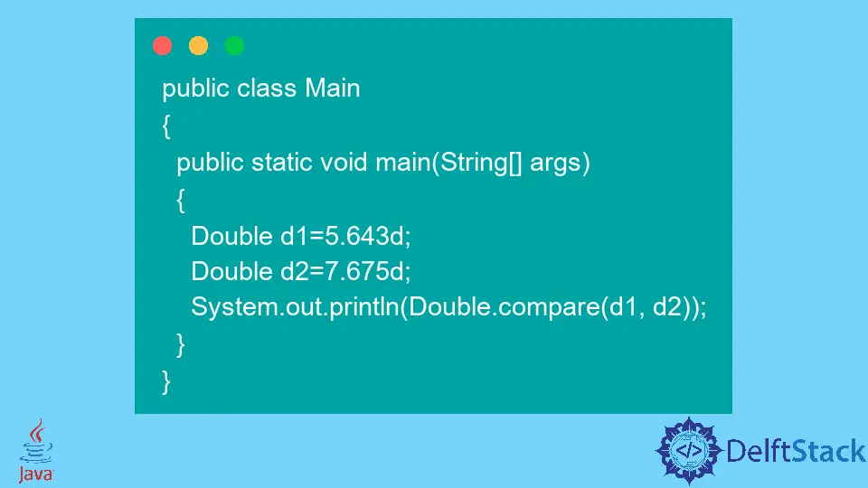 Comparar dobles en Java