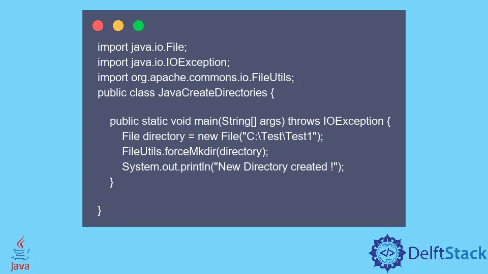 Criar diretório em Java