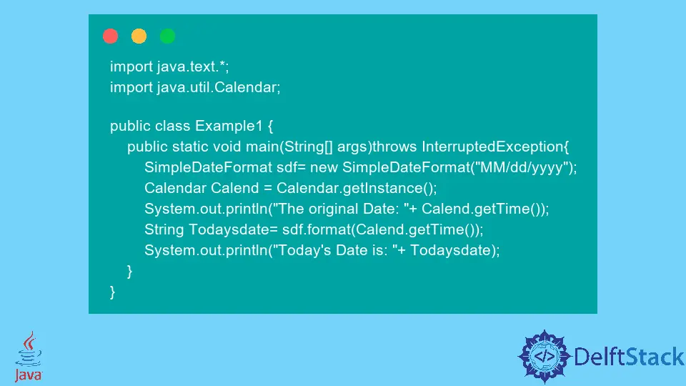 How to Format Date in the SimpleDateFormat Class in Java