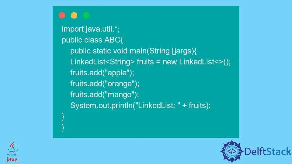 Lista duplamente vinculada em Java