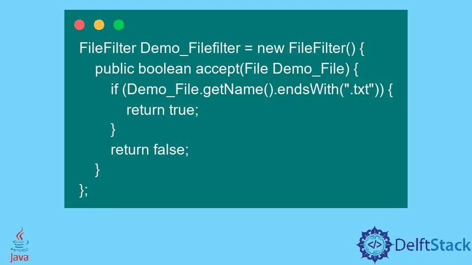 FileFilter in Java