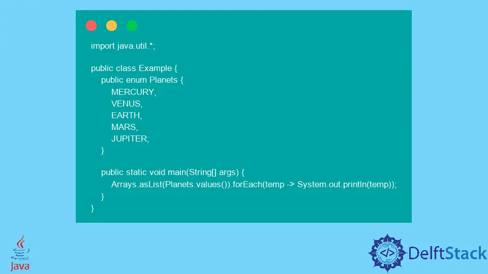 Iterar a través de valores de enumeración en Java