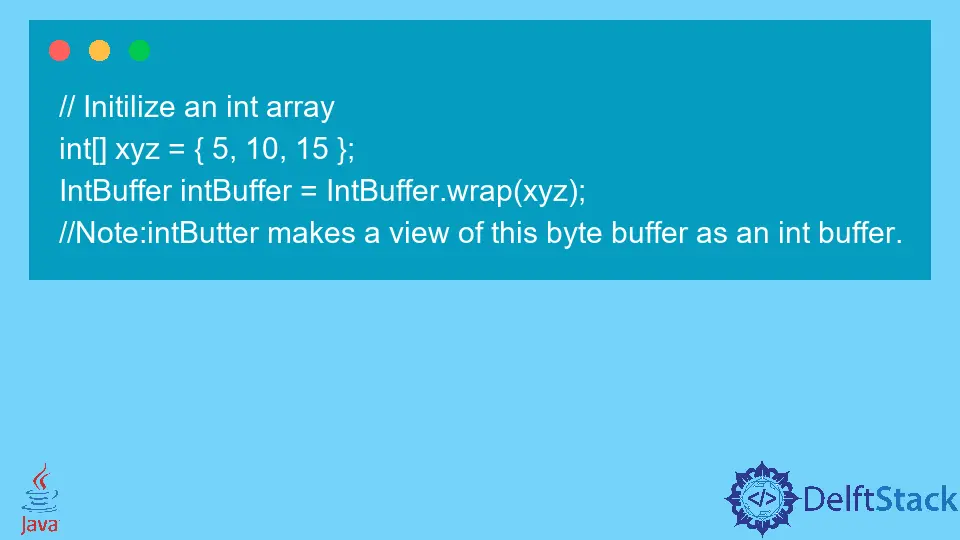 Demonstration der Byte-Pufferklasse in Java