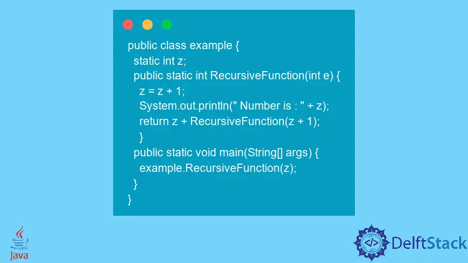 Java StackOverflowError