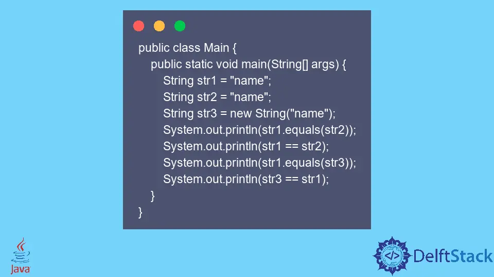 Comparison Between string.equals() vs == in Java