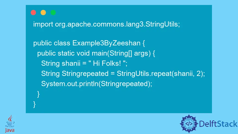 Java で文字列を繰り返す