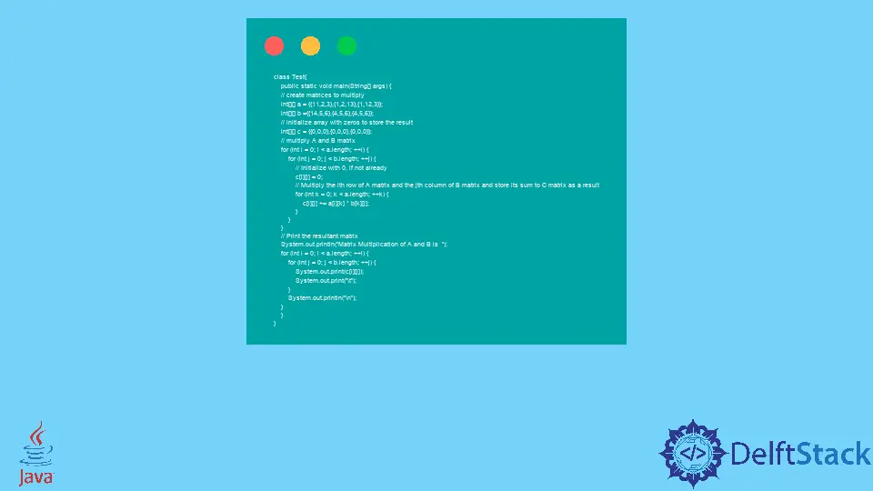 Matrixmultiplikation in Java