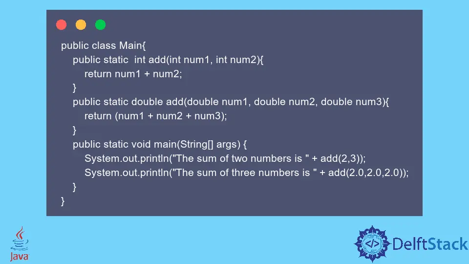 Method Overloading in Java