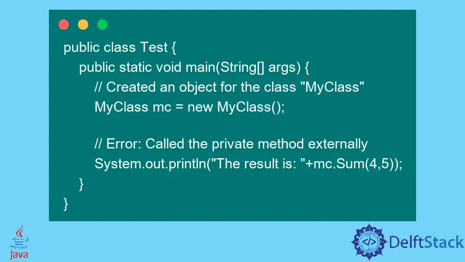 Java의 개인 메서드 테스트