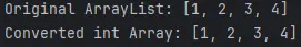 arraylist to array - for loop