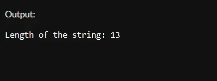 Count Characters in a String in Java - length() Method