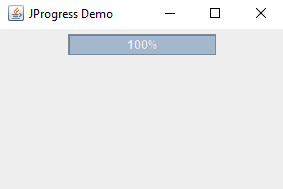 create java progress bar using jprogressbar class - numbers on progress bar part two