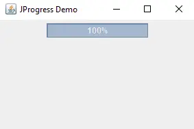 使用 jprogressbar 类创建 Java 进度条 - 进度条上的数字第二部分