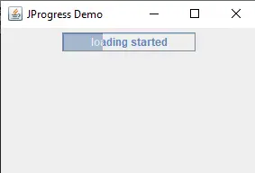 Erstellen Sie einen Java-Fortschrittsbalken mit der Klasse jprogressbar - Text auf dem Fortschrittsbalken Teil eins